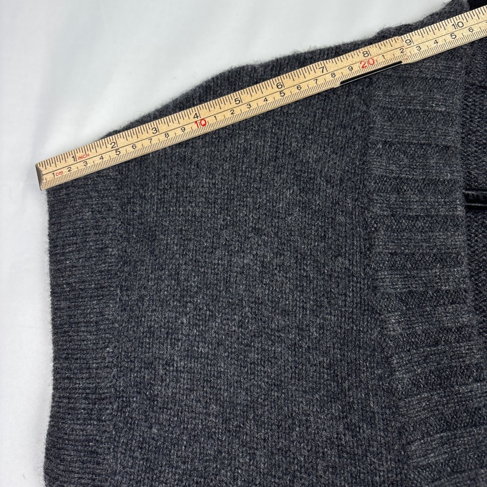The Color Mustard Cashmere Long Sweater Vest Womens Small Gray Luxury Minimalist - Picture 10 of 13